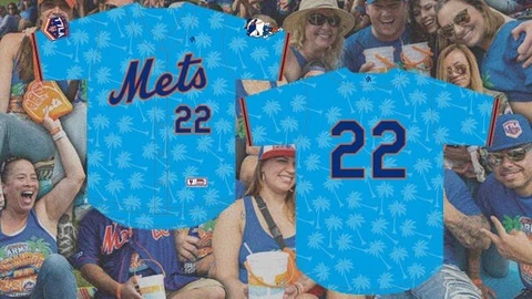 New York Mets 7 line 2022 spring Training shirt Jersey(Shirsey) New Never Worn L Cover