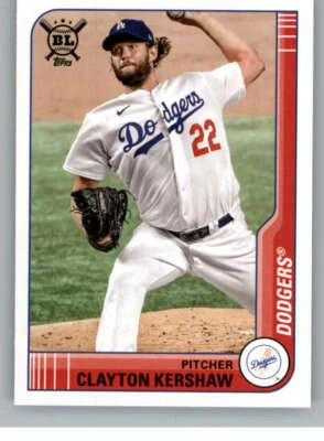 2021 Topps Big League #37 Clayton Kershaw Los Angeles Dodgers - Image 1 of 2