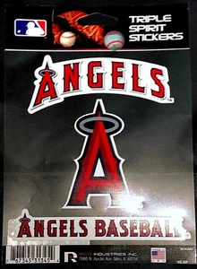 MLB Los Angeles Angels Triple Spirit Stickers - Picture 1 of 1