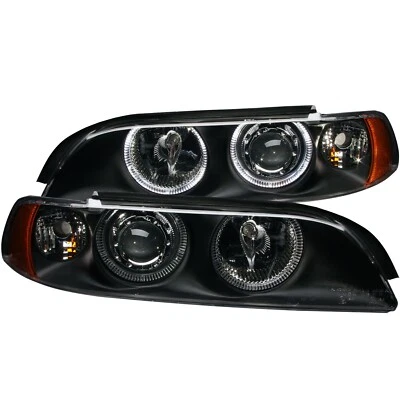 Faros proyectores Anzo 121017 con halo negro para BMW Serie 5 1997-2001 Foto 1 de 2