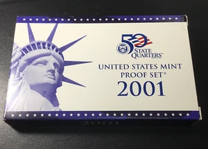 2001  S   U.S. PROOF Mint Set Original Packaging OGP SEALED UNOPEN - Picture 1 of 6