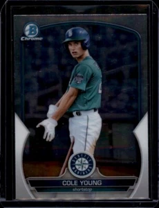 Bowman Chrome Prospects #BCP9 2023 Cole Young Mariners - Imagen 1 de 2