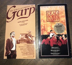 VHS Robin Williams Movies (3) Dead Poet’s Soc; World According Garp; Fisher King - Picture 1 of 6