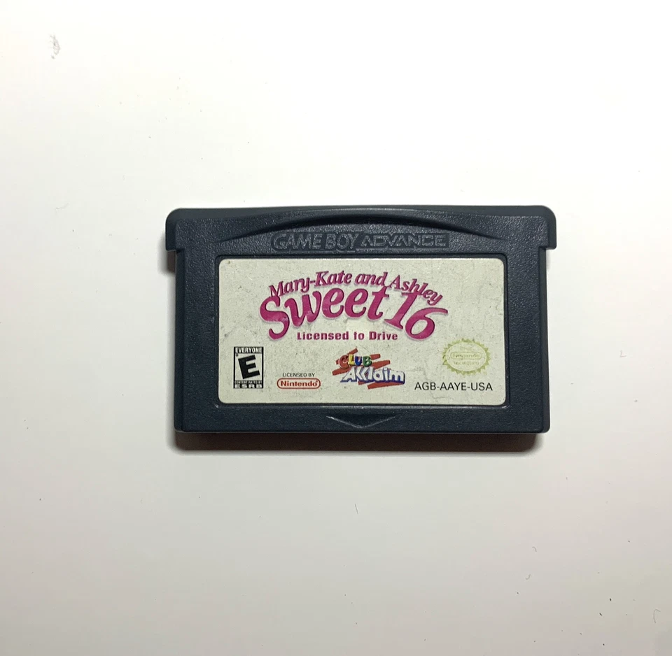Mary-Kate and Ashley Sweet 16 Licensed to Drive Nintendo GBA Cart Only Tested  - Image 1 of 2