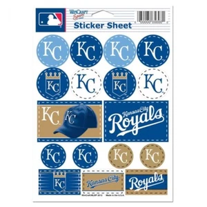 Kansas City Royals 5 x 7 Sticker Sheet Free Shipping - Picture 1 of 1