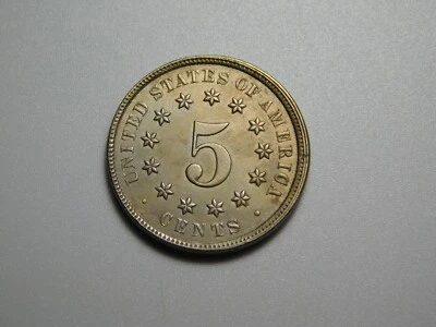 VINTAGE REVOLUTION CENTENNIAL US  COINS  1876 SHIELD NICKEL - Image 1 of 4