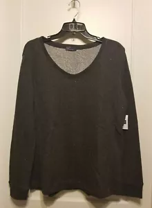 Sudadera GAP Metálica Suave Cuello Redondo, Mezcla de Algodón, Gris Oscuro, Talla L, Nueva con Etiquetas - Imagen 1 de 6