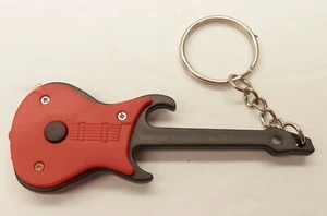 State Farm Insurance Linterna Guitarra Roja 3.5" Promo Llavero Llavero - Imagen 1 de 2