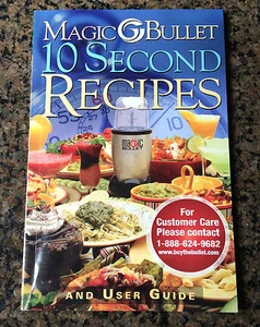 1 NEW Magic Bullet 10 second RECIPES & user guide - Imagen 1 de 3