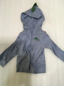 Baby Boy Light Blue Dinosaur Design Jacket Size 6-9 Months Brand Child of Mine - Picture 1 of 5