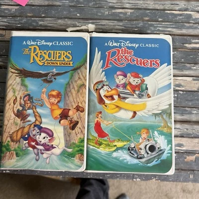 Walt Disney's Black Diamond Classic The Rescuers & The Rescuers Down Under, VHS - Image 1 of 4