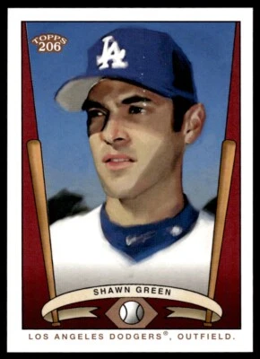 2002 Topps 206 Team Series 2 Shawn Green Los Angeles Dodgers #T206-11 - Image 1 of 2