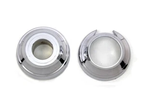 Front Axle Spacer Set Chrome for Harley Twin Cam Milwaukee Eight 2008-up FLT - Picture 1 of 3
