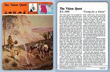 The Vision Quest - Indians - Story Of America - Panarizon Card
