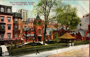 Postal de colección 1911 The Little Chruch Around the Corner NYC Nueva York - Imagen 1 de 2