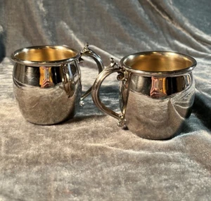 Set di 4 tazze da tè vintage argento - Foto 1 di 5