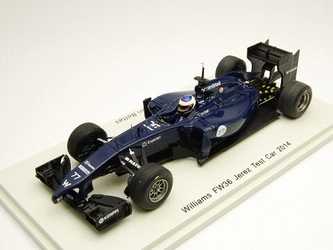 Spark 1:43 Williams FW36 Jerez Test Car 2014 #77 from Japan - Image 1 of 1