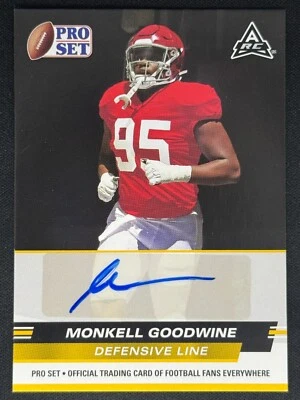 MONKELL GOODWINE 2022 Leaf Pro Set Yellow Rookie RC Auto #PSA-MG2 - Image 1 of 2