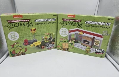 Nickelodeon Teenage Mutant Ninja Turtles Lot of Two Construction sets Mikey Raph - Image 1 of 4