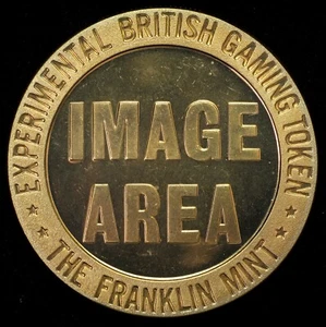 The Franklin Mint Proof-Like Experimental British Gaming Token Brass 39mm - Picture 1 of 2