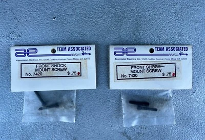 Team Associated RC10 RC 1:10 Front Shock Mount Screw #7420 FACTORY SEALED 6-Pack - Image 1 of 3