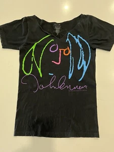 Women’s John Lennon Self Portrait V Neck Tee Size S - Picture 1 of 10