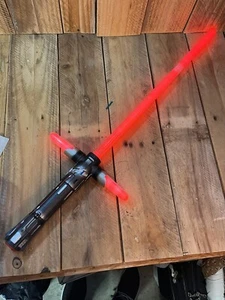 2015 Star Wars The Black Series Kylo Ren Force FX Deluxe Lightsaber Used Cosplay - Picture 1 of 19