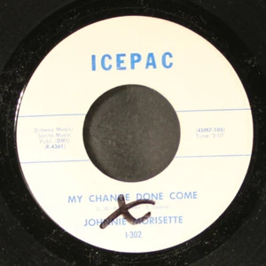 JOHNNIE MORISETTE: death powder, cold steel / my change done come ICEPAC 7" - Picture 1 of 2