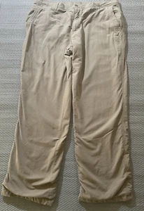 Colombia Hose Herren 40W 32L Fleece gefüttert Wandern Trailing beige schwer - Bild 1 von 10