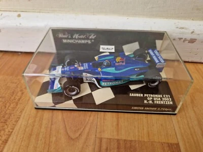 MINICHAMPS 1/43 Sauber Petronas C21 Heinz-Harald USA Gp 2002 F1 Auto - Bild 1 von 4