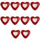Acrylic Flat Heart Bead Heart Loose Bead Spacers for DIY Jewelry Bracelet Making