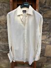 Men’s Vintage Aquascutum Formal Shirt Workwear Wedding Ivory/off-white 17”/43cm