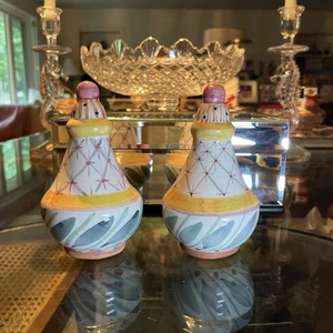 Mackenzie Childs Richard & Victoria Brighton Pavilion Salt And Pepper Shakers - Picture 1 of 10
