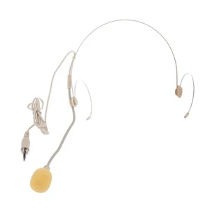 Hot Double Earhook Nude Headset Headworn Microphone for Wireless Yellow - Picture 1 of 7