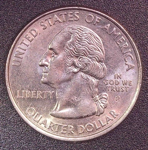 2008-P Alaska State Quarter Die Chip Error Reverse Extra Claw With Chip in Land - Picture 1 of 5
