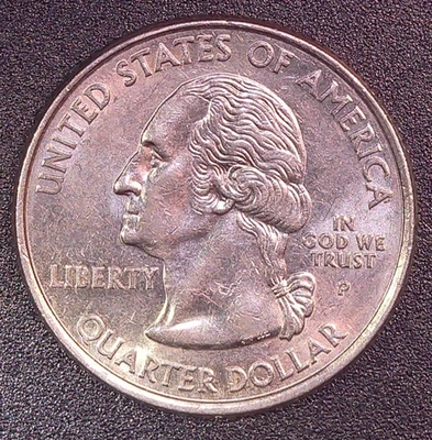 2008-P Alaska State Quarter Die Chip Error Reverse Extra Claw With Chip in Land - Image 1 of 4