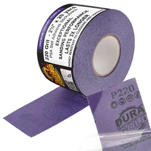 220 Grit Purple Ceramic 2.75" x 20 Yard Roll Self Adhesive Longboard Sandpaper - Picture 1 of 5