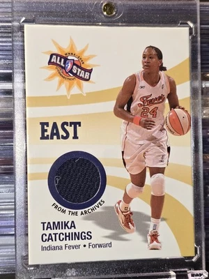 2006 Rittenhouse WNBA Tamika Catchings game worn jersey all star relic #RE3 - Image 1 of 3