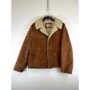 Vintage Sears Fieldmaster Jacket Men’s Size 42 Tan Long Sleeve Polyester Blend  - Picture 1 of 6