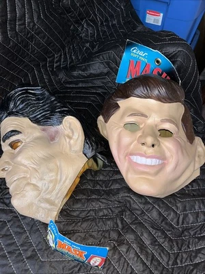 Vintage Cesar 1980s REAGAN & JFK SOFT VINYL MASKS NOS AS IS - Image 1 of 4