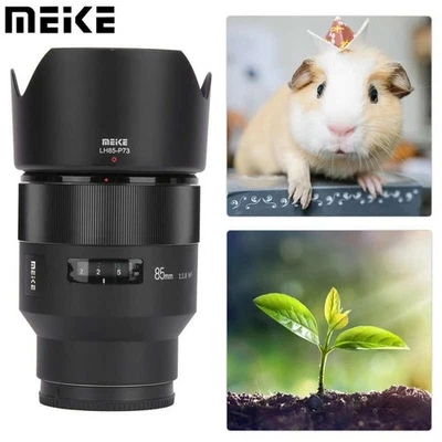 MEIKE 85mm F1.8 Full Frame Auto Focus Lens for Canon EOS EF Mount DSLR Cameras - Image 1 of 4