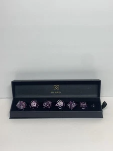 Dispel Dice Daughter of Darkness 7 Piece Set TTRPG Purple Goth Cleric Sold Out - Picture 1 of 12