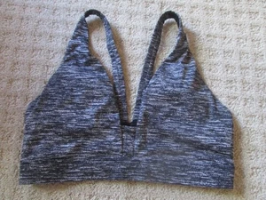 Victoria’s Secret VSX Sport gefütterter Sport-BH meliert schwarz kleine Träger hinten - Bild 1 von 2
