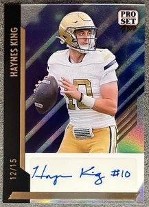 Haynes King 2024 Pro Set Pure Acetate Gold Holo Color Match Auto 12/15 RC - Picture 1 of 2