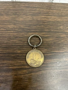 Vintage Sears Roebuck & Co. - 100 Year Anniversary 1886-1986-Brass Keychain - Picture 1 of 5