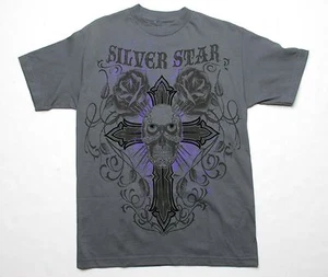 Silver Star kurzärmeliges T-Shirt (M) grau - Bild 1 von 1