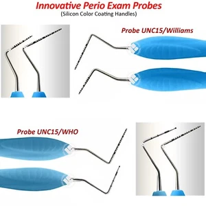 Dental Explorer Williams Probe UNC 15 Color Marking Diagnostic Double Ended Tool - Picture 1 of 22