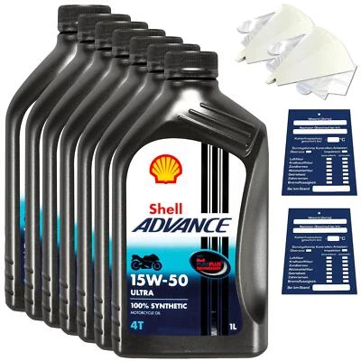 7 Liter original Shell Advance 4T Ultra 15W50 Motoröl Motorrad 600041556 - Bild 1 von 3