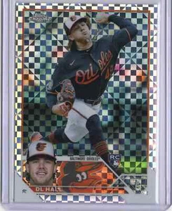 2023 Topps Chrome #10 DL Hall Orioles X-Fractor (RC) - Picture 1 of 3