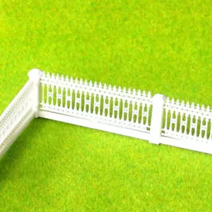Juego de 2 Barandillas Villa HO/OO Escala 1:100 Miniaturas Lote Jardín Valla Edificio - Imagen 1 de 2